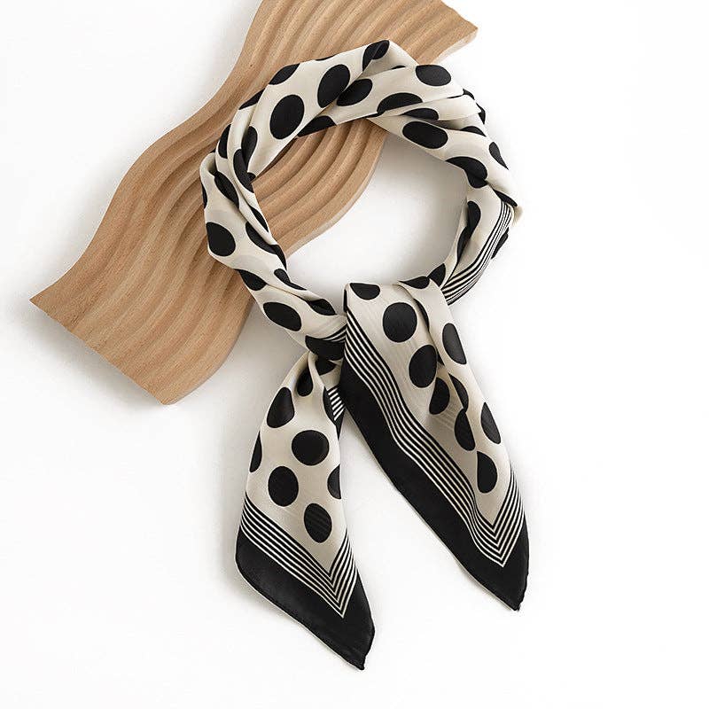 Classic Polka Dot Square Scarf