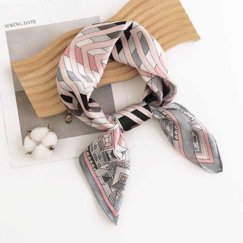 Stripe Scarf Head Wrap