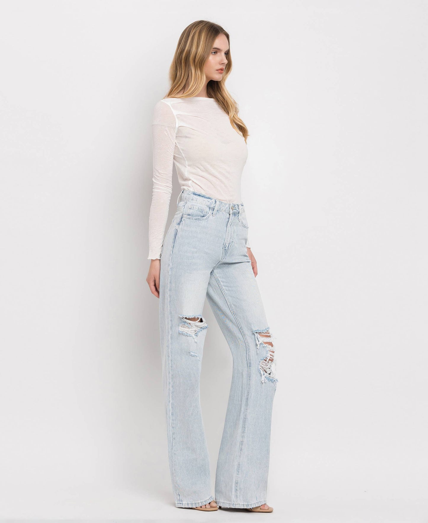 Vervet - 90'S Vintage Super High Rise Flare Jeans