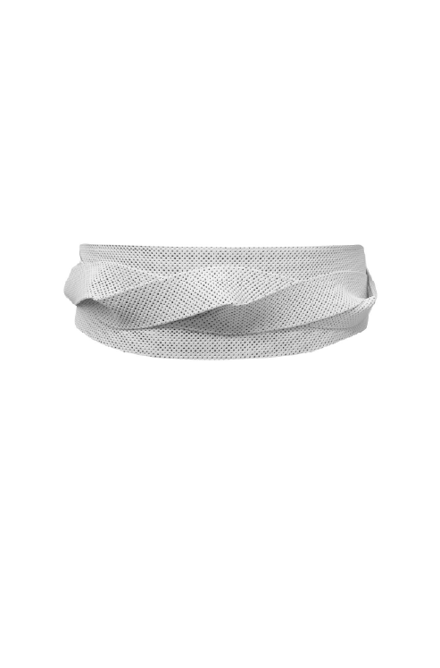 Wrap Belt White Perforated