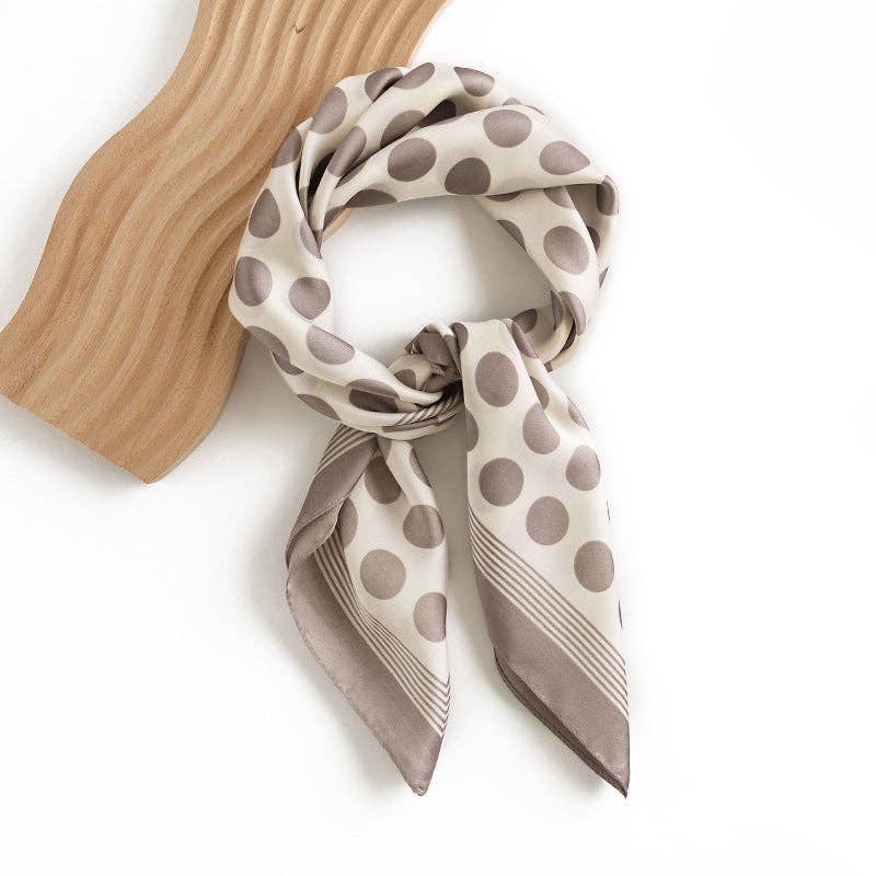 Classic Polka Dot Square Scarf