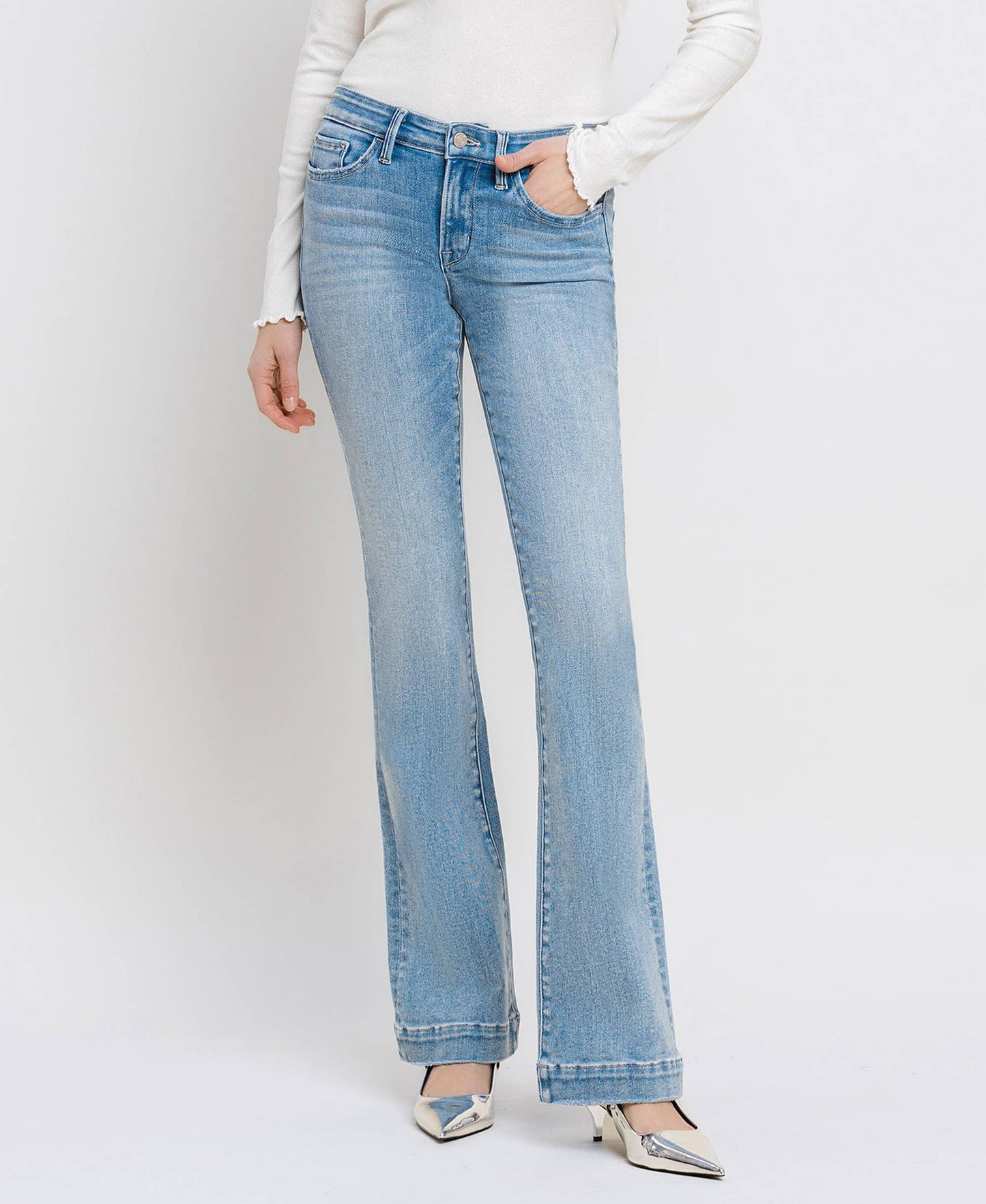 Vervet - Mid Rise Bootcut Jeans