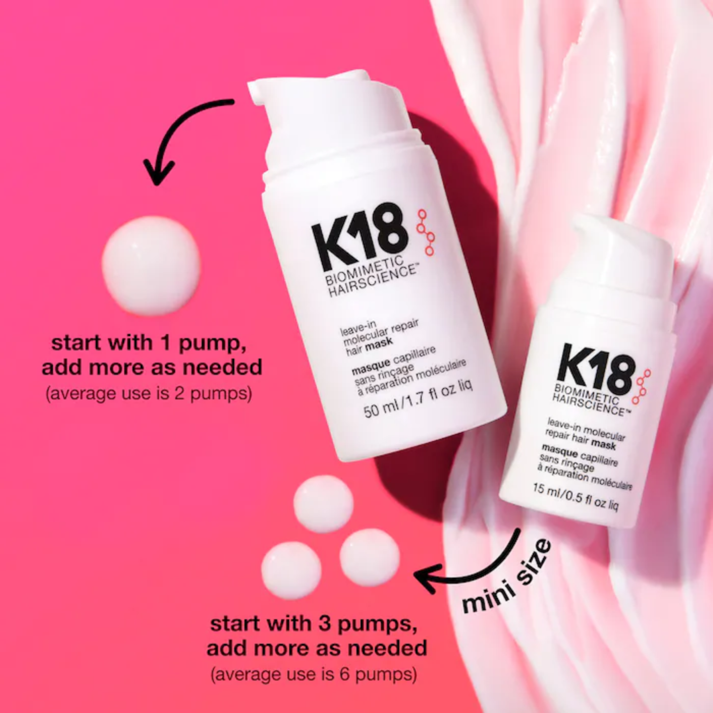 K18 Leave-In Molecular Repair Hair Mask (50mL)