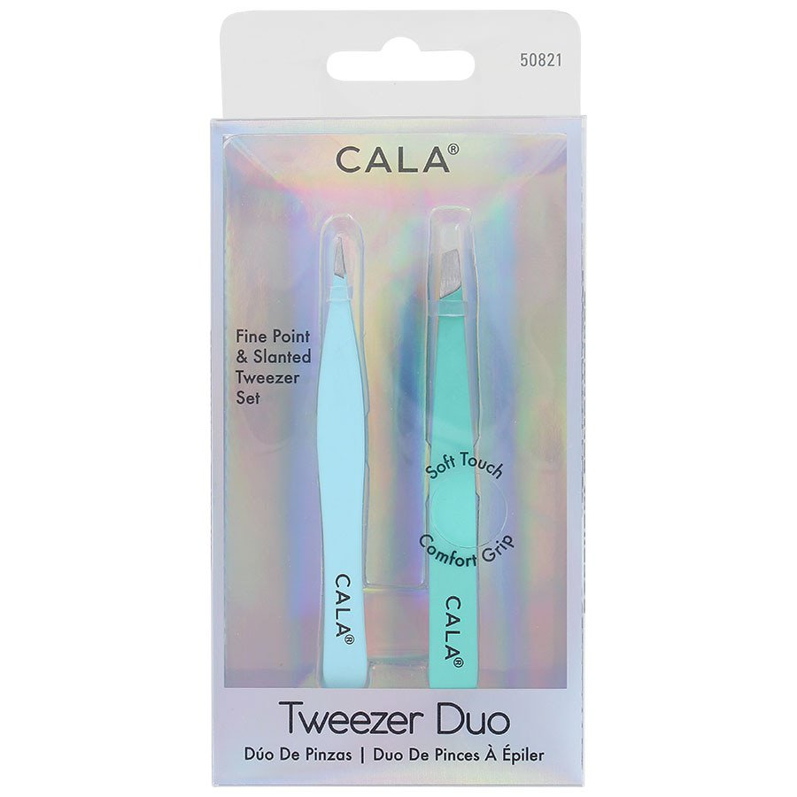 CALA Soft Touch: Tweezer Duo Fine Point & Slanted Set