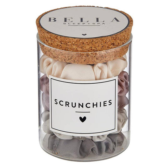 Bella Sleep + Spa - Satin Scrunchies Jar - Lilac Ash Ombre