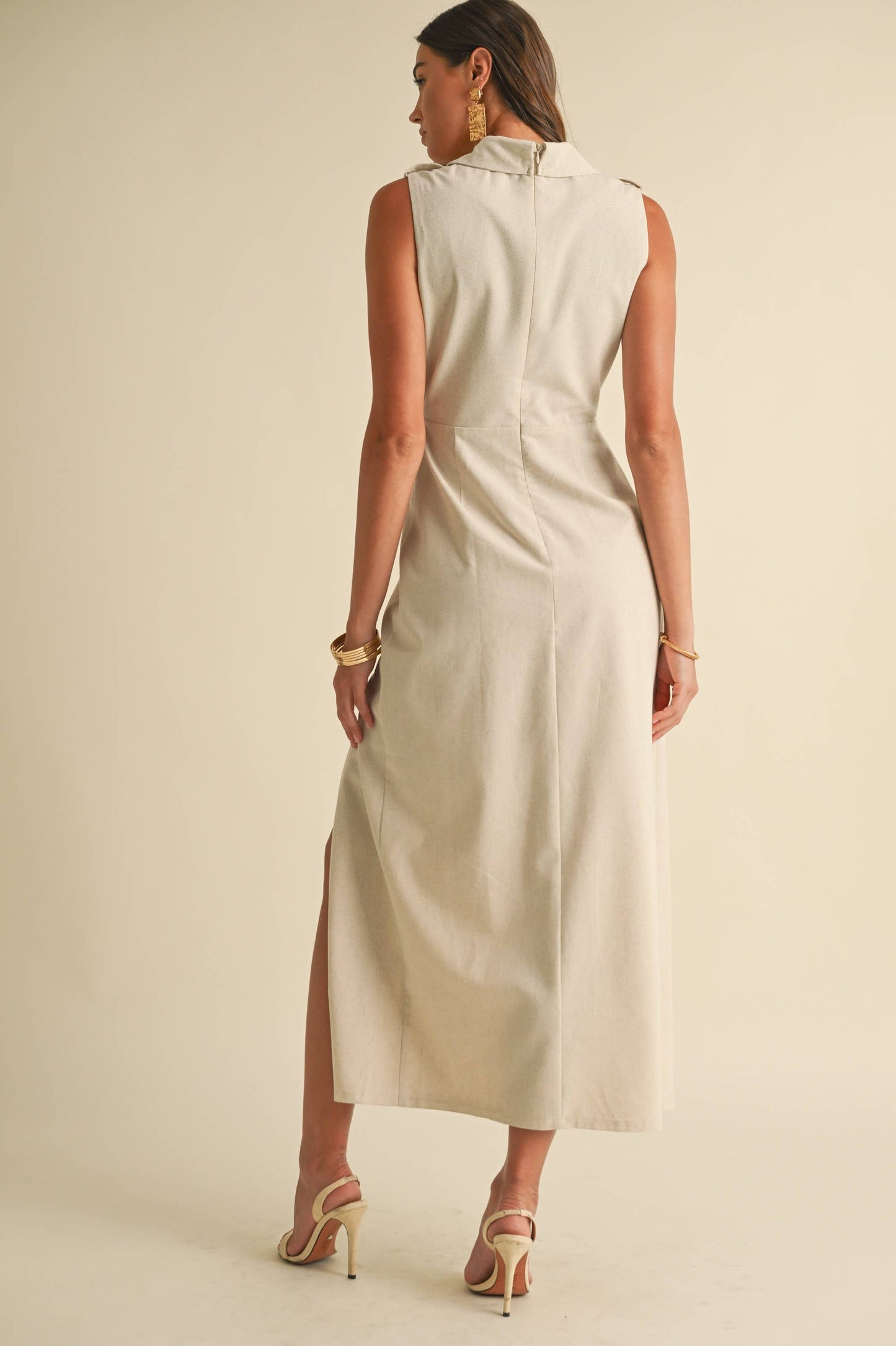 Linen Sleeveless Dress