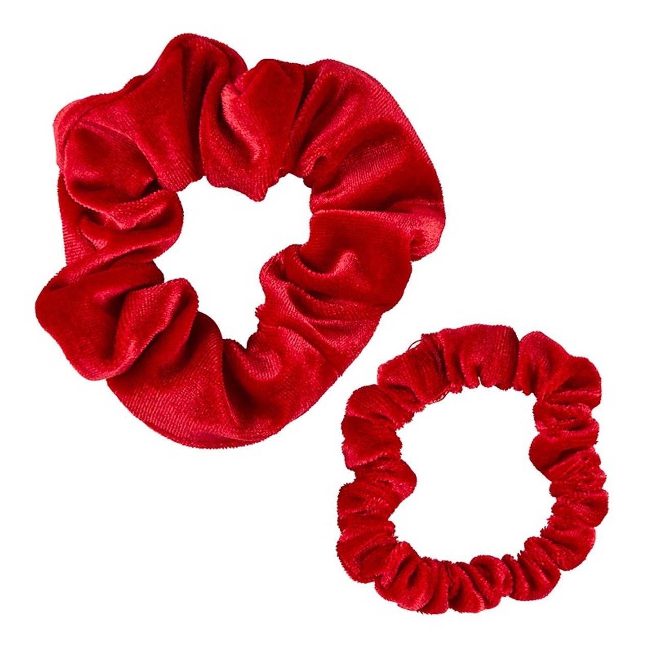 Bella Sleep + Spa - Velvet Scrunchie Present - Set of 2 - Red