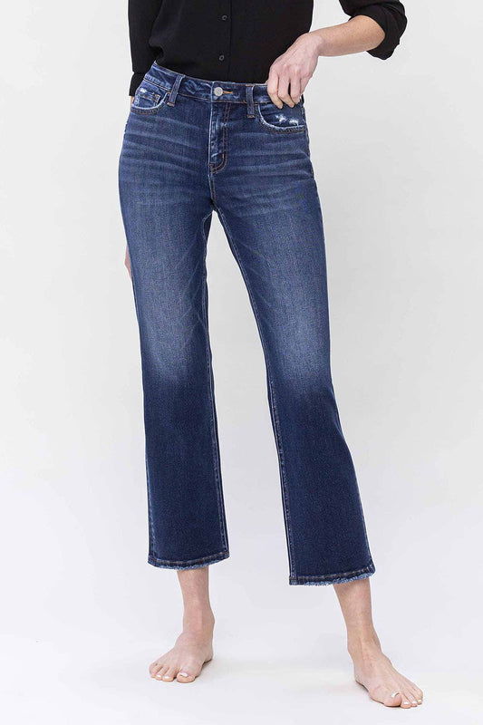 Flying Monkey - High Rise Ankle Straight Jeans