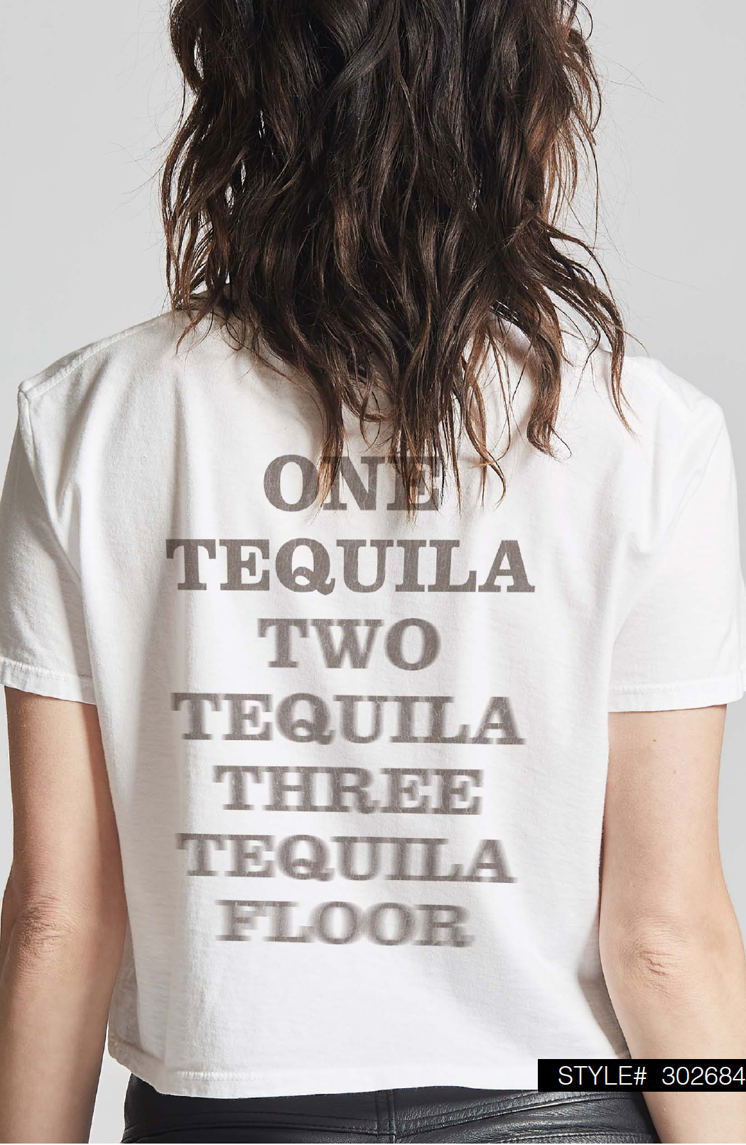 Tequila Por Favor Cropped Tee