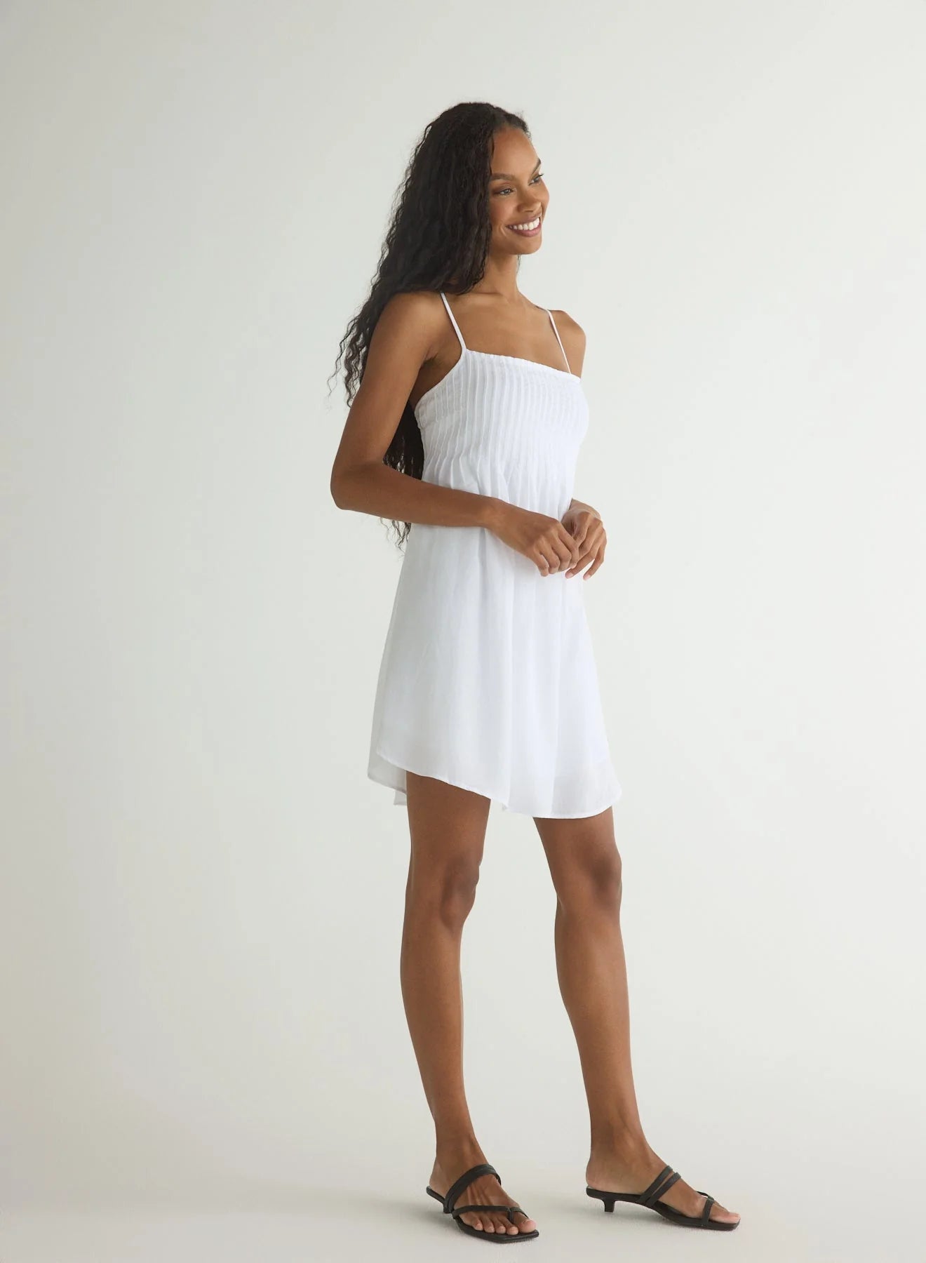 Flowy Pintuck Dress