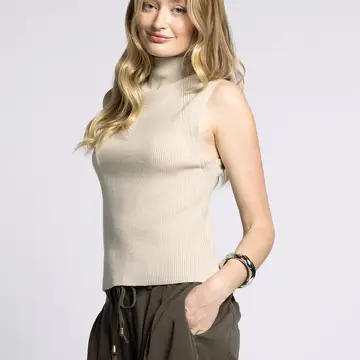 Knit Mock Neck Paulina Tank