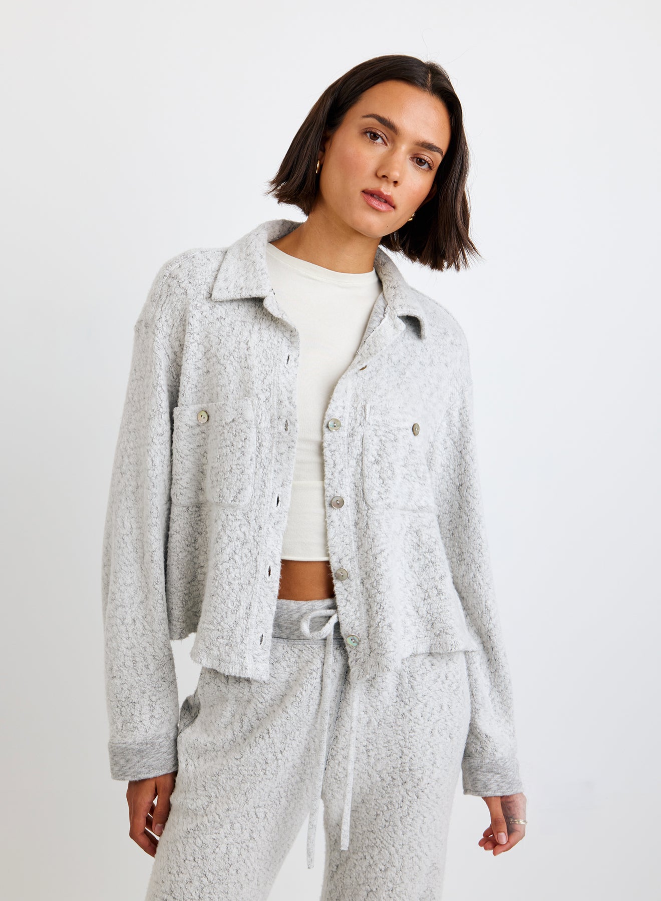 Cozy Pocket Button Down