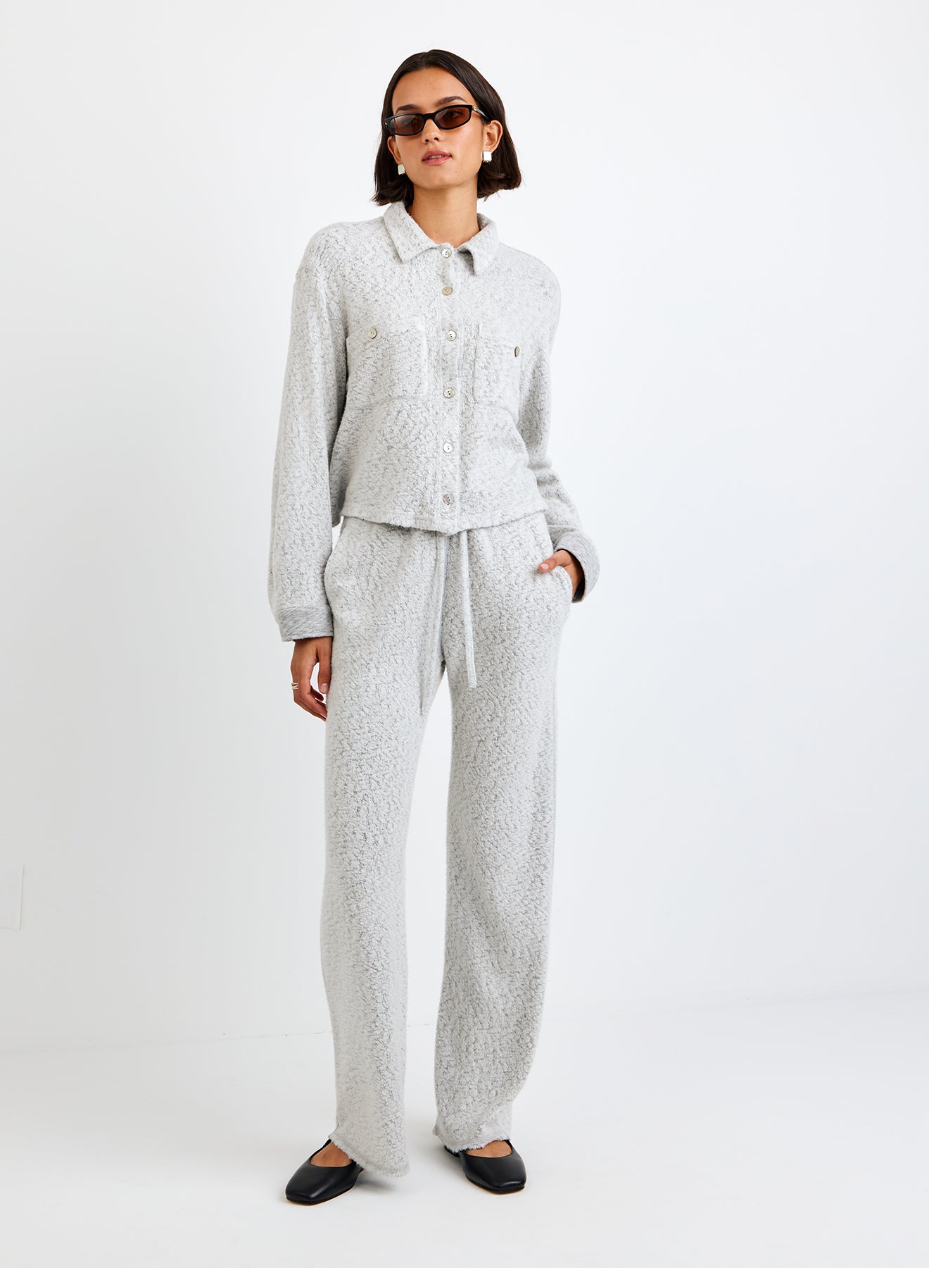 Cozy Pocket Button Down