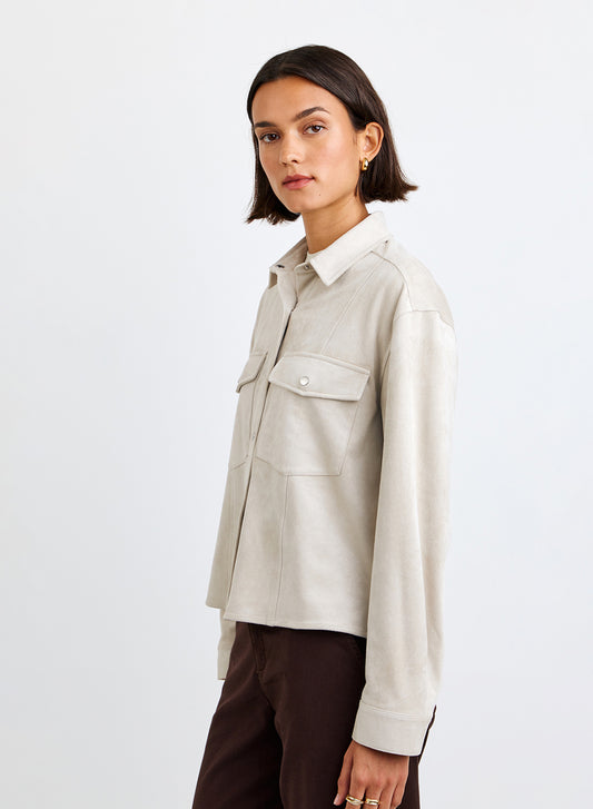 Seamed Pocket Shacket