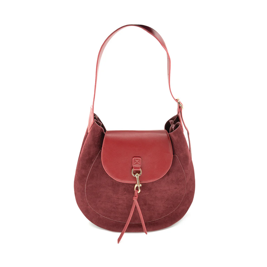 The Luxe Suede Saddle Bag