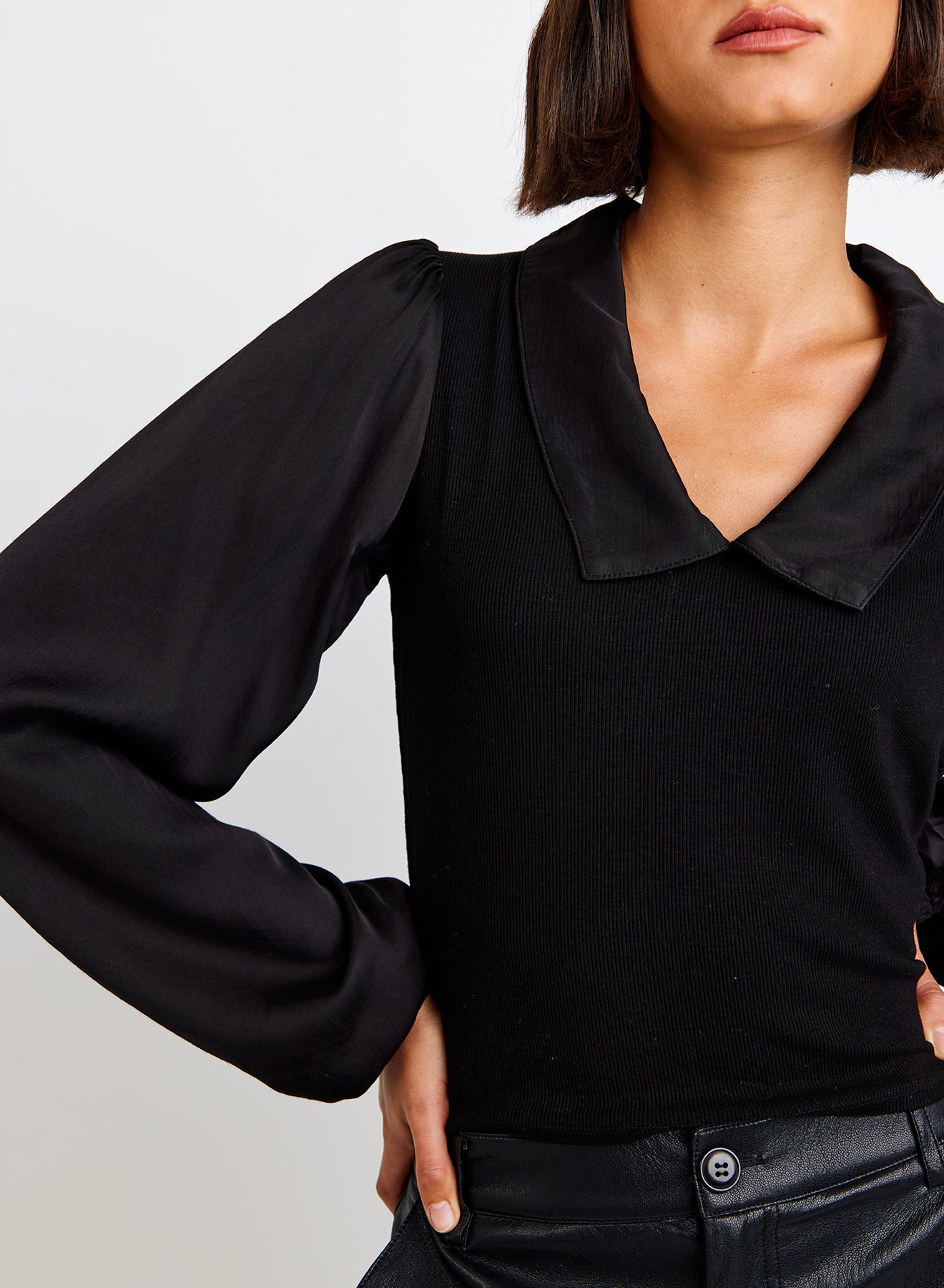 Bella Dahl Collared V-Neck Top