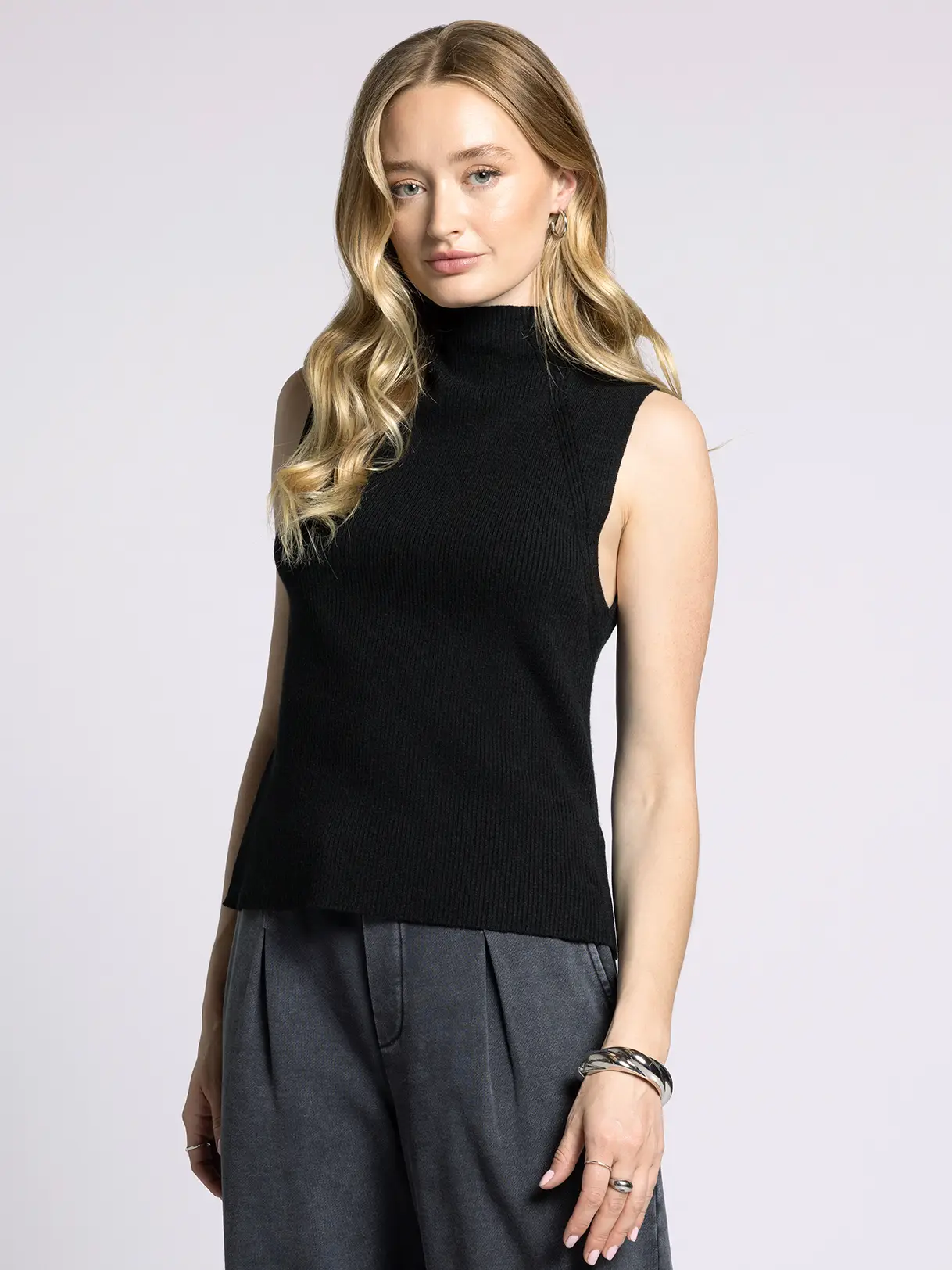 Knit Mock Neck Paulina Tank