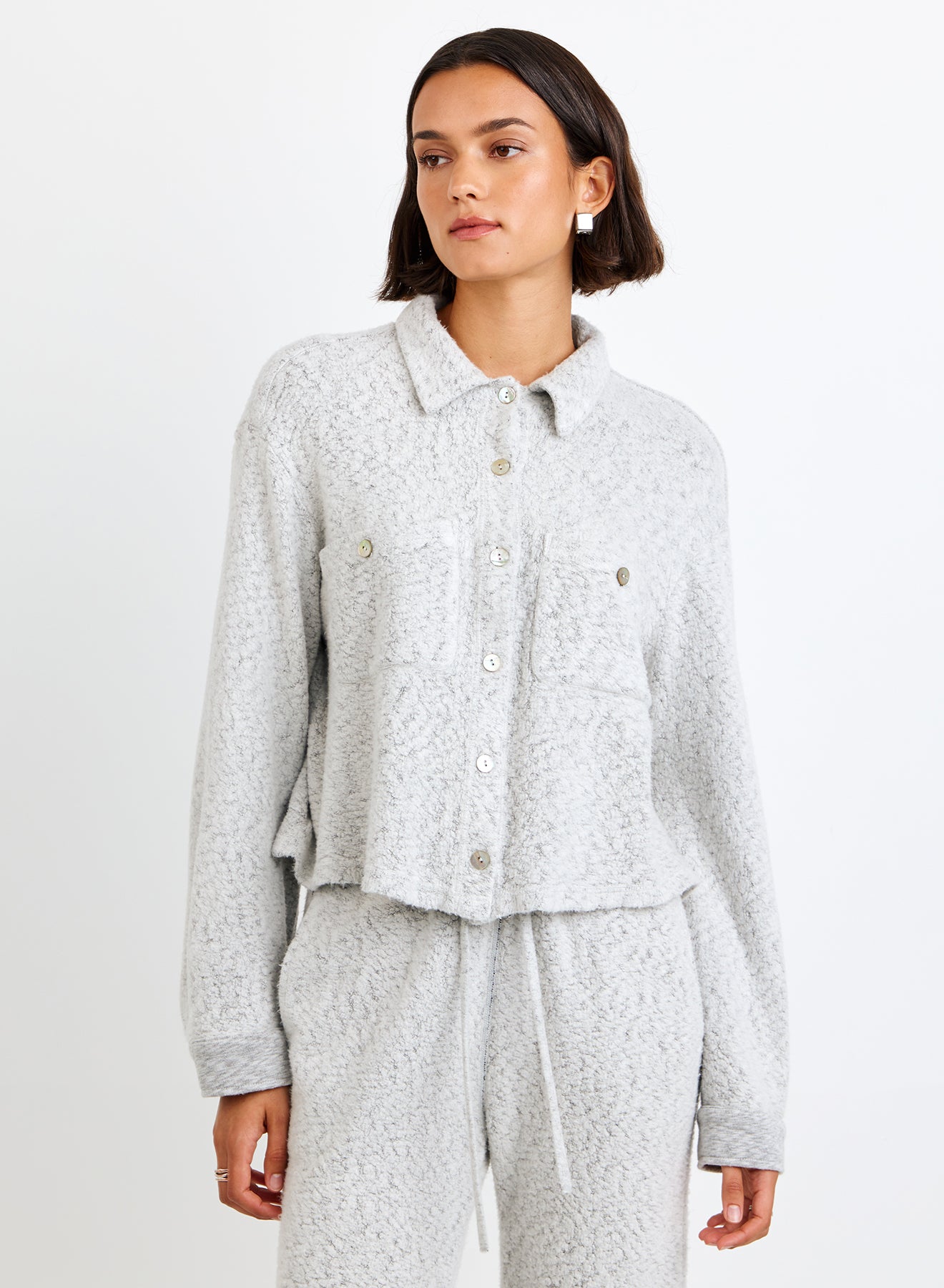 Cozy Pocket Button Down