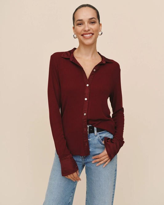 Bella Dahl Mixed Button Down