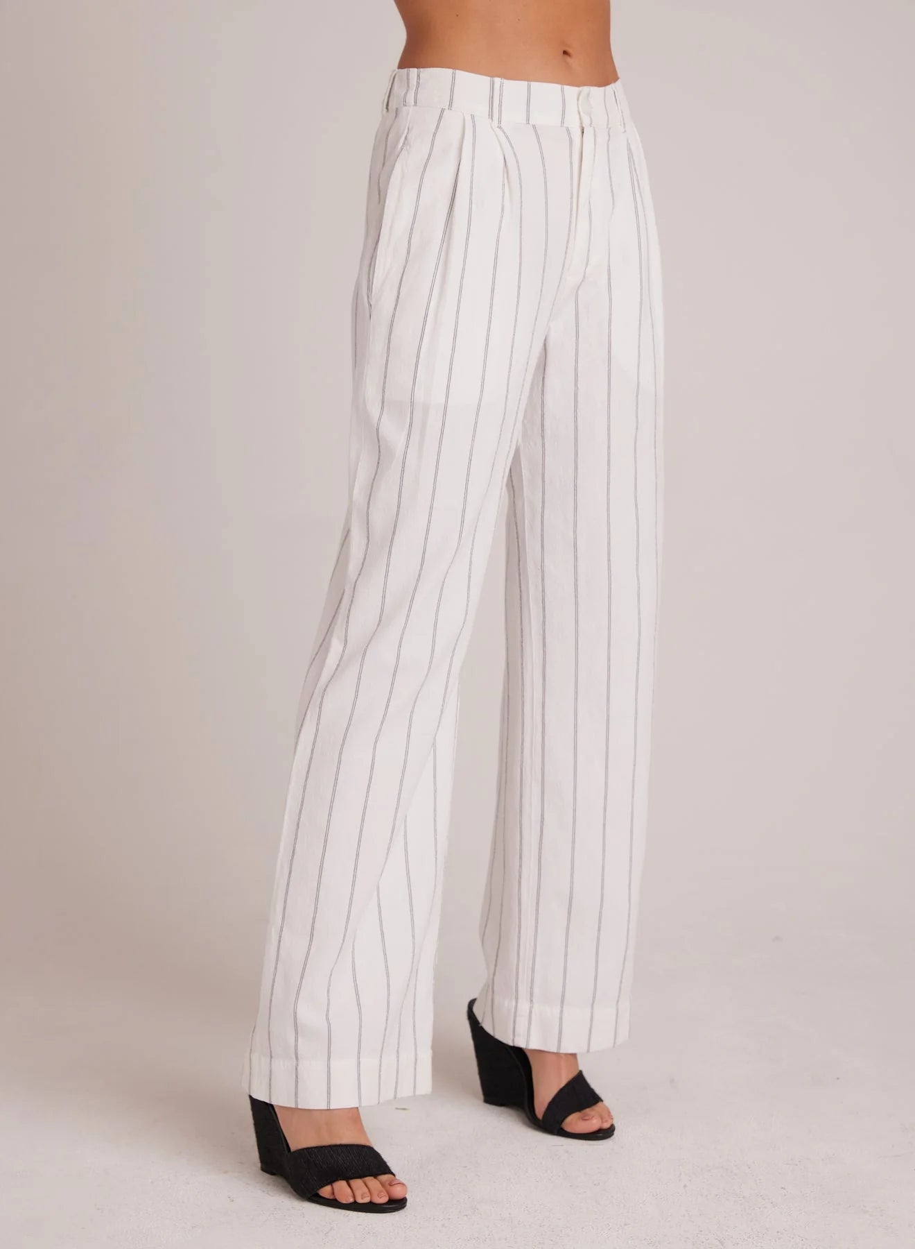 Kate Pleated Pant with Elastic Back Mala Beach Stripe