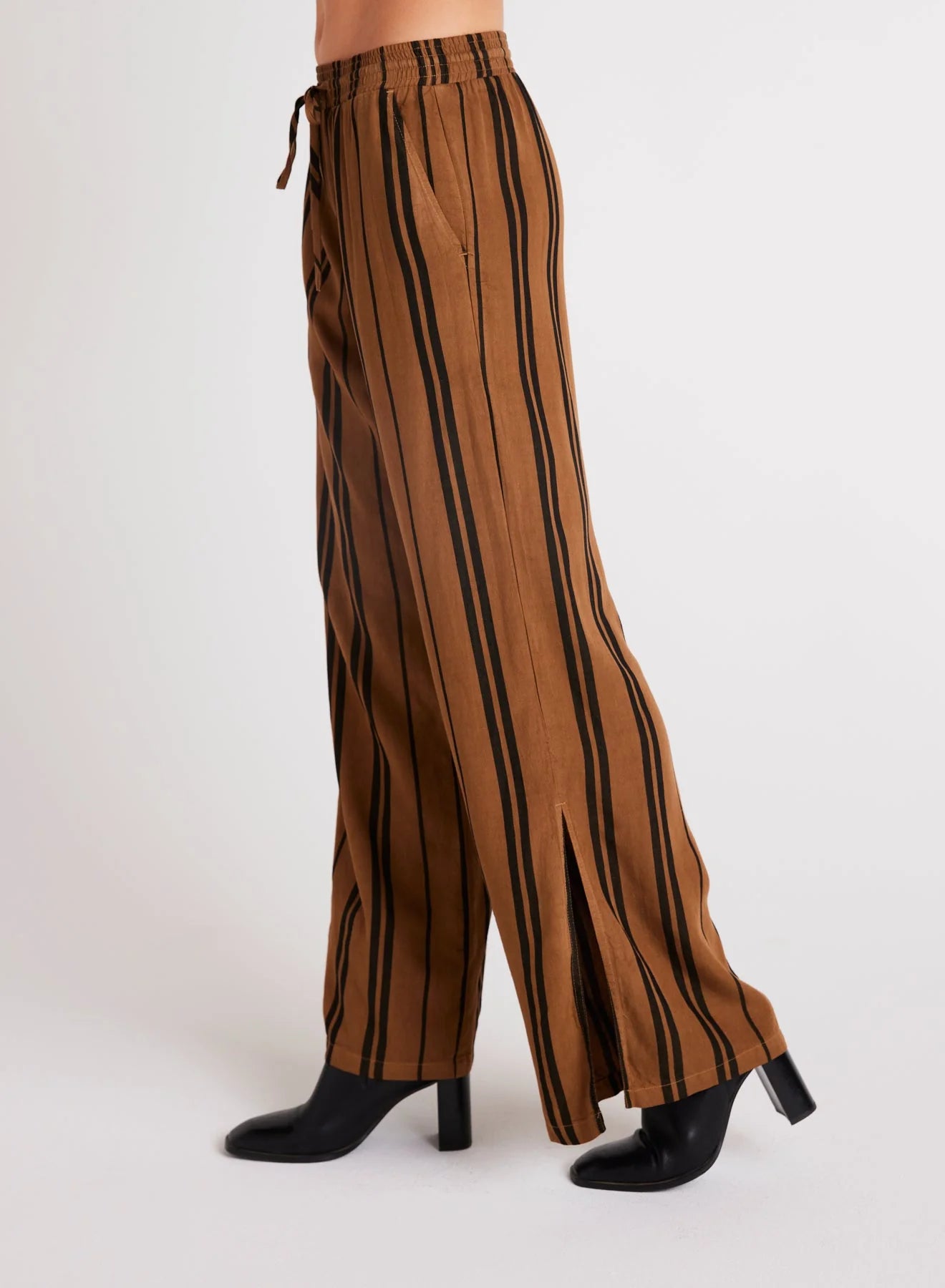 Side Slit Wide Leg Pant