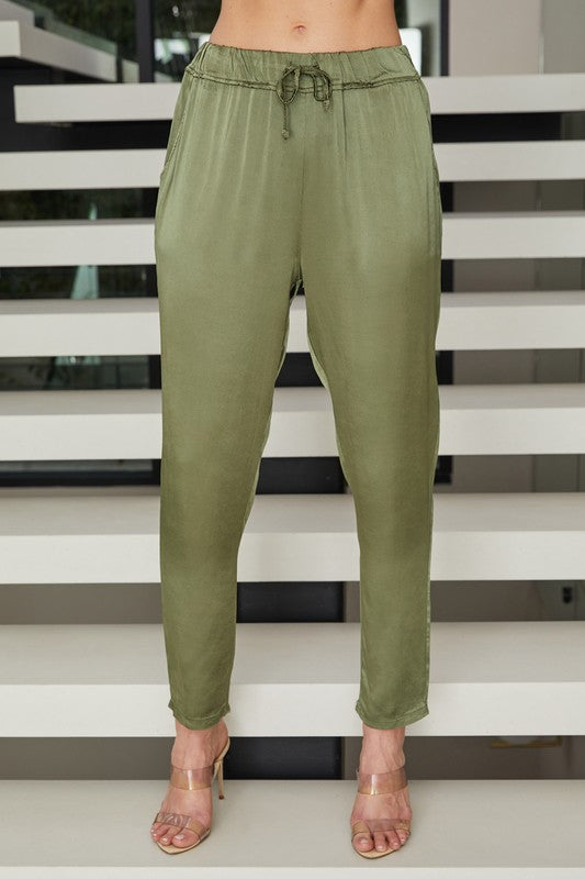 Silky Italian Viscose Straight Leg