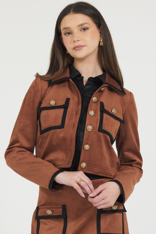 Vegan Suede Jacket