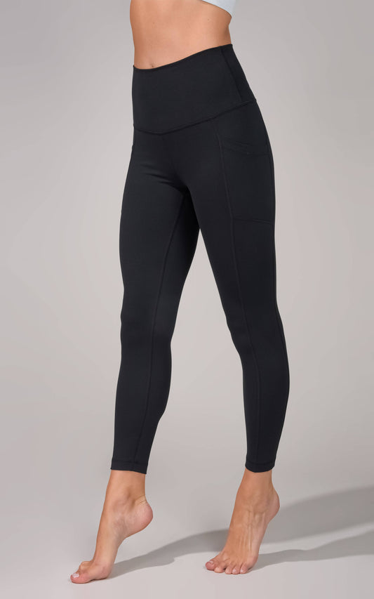 Yogalicious Elastic Free High Rise Side Pocket Ankle Legging