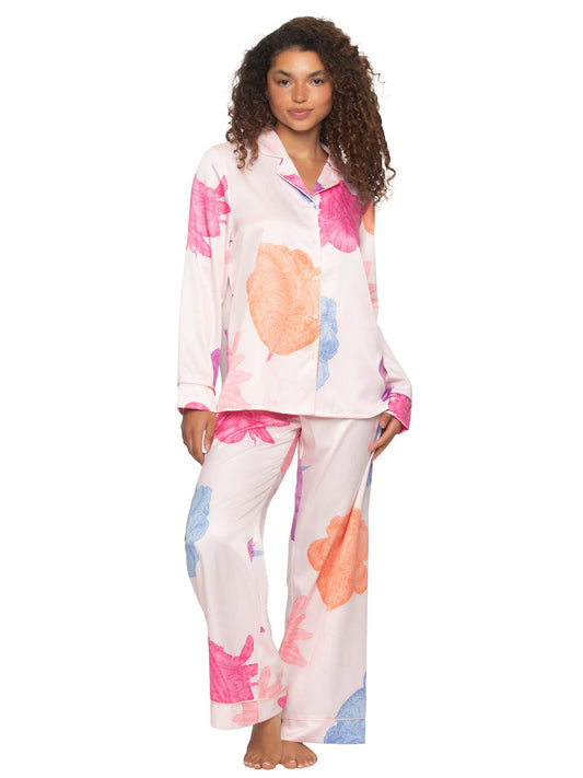 Adrienne Printed Satin PJ Set