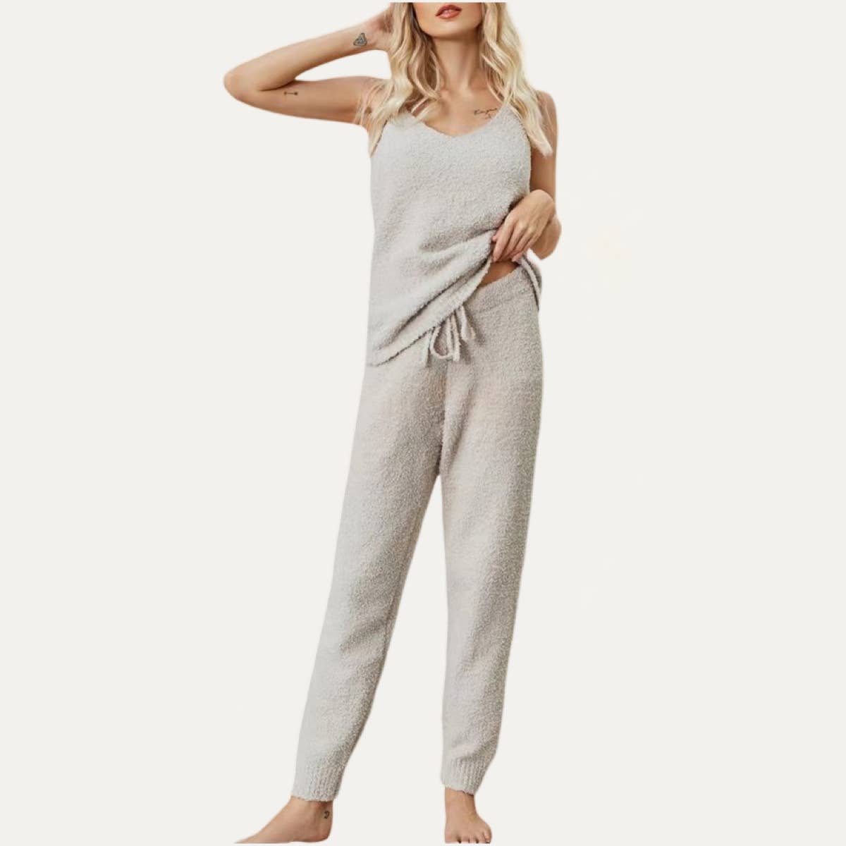 Lazy Days Fuzzy Two-Piece Loungewear Set